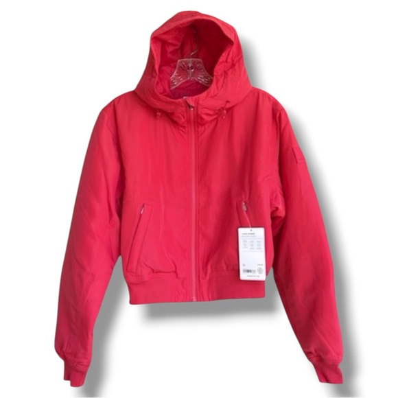 NWT Athleta Lucent Cropped Bomber Jacket Size Small - Picture 2 of 15